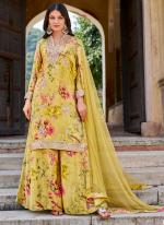 Chinnon Multi Color Party Wear Printed Readymade Plazzo Suit